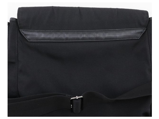 Borsa a spalla in nylon nero Gucci - vista 7