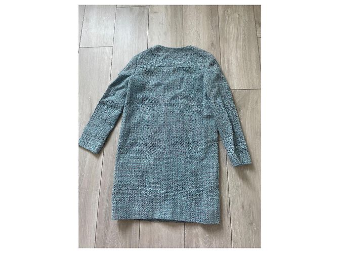 Vestido Chanel de tweed azul - vista 12