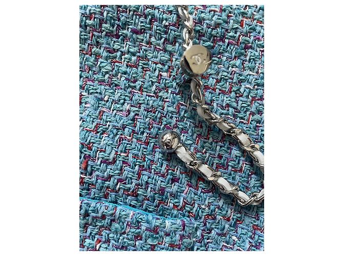 Vestido Chanel de tweed azul - vista 5