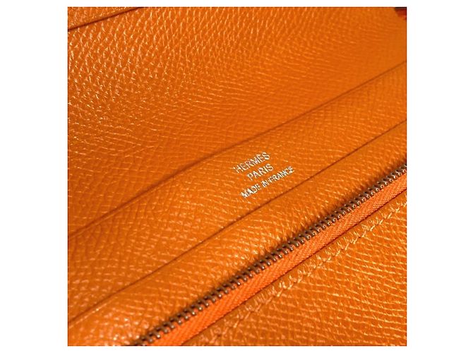 Hermès Hermes Azap Integral Langbörse Orange - Ansicht 11