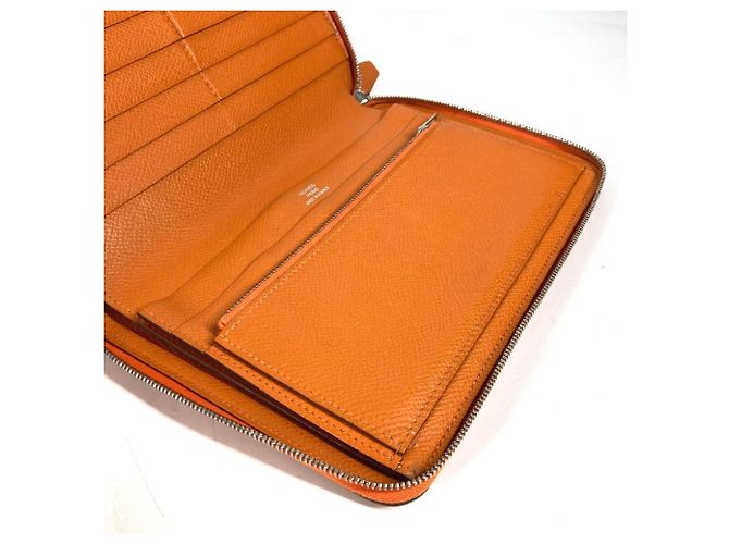 Hermès Hermes Azap Integral Langbörse Orange - Ansicht 13