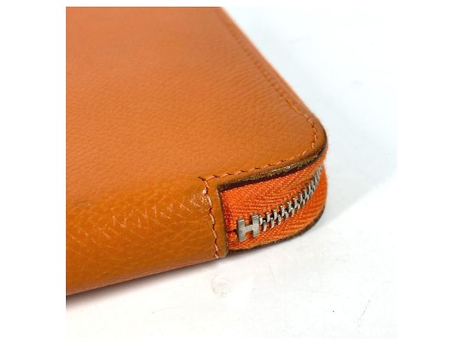 Hermès Hermes Azap Integral Langbörse Orange - Ansicht 8