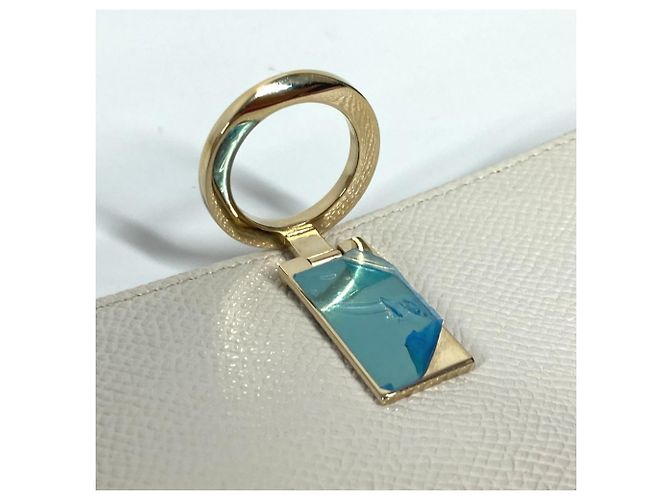 Bulgari Billetera de cuero Bvlgari de doble pliegue Blanco - vista 18