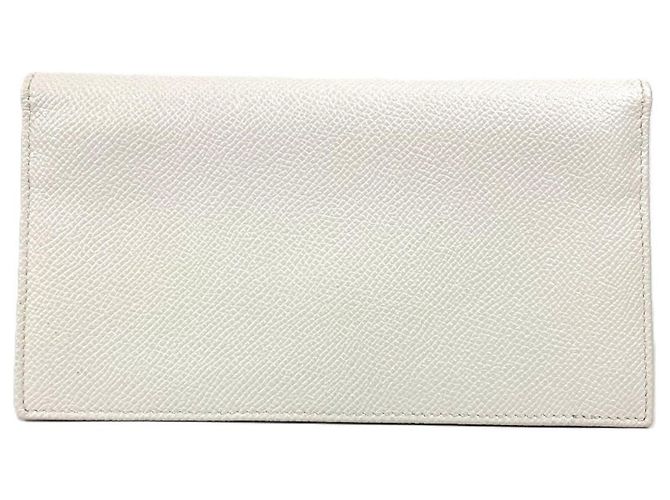 Bulgari Billetera de cuero Bvlgari de doble pliegue Blanco - vista 2