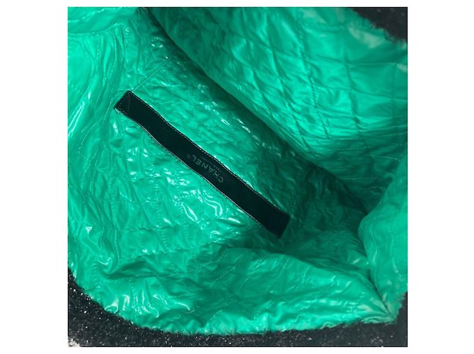 Chanel schwarze Tweed-Tote - Ansicht 10