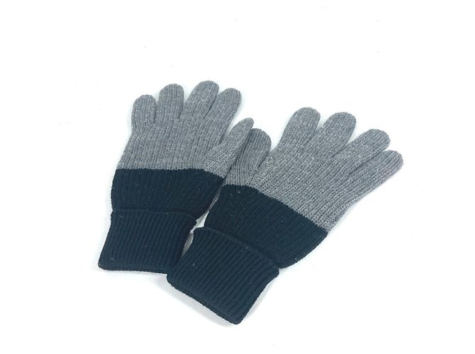 Christian Dior Bicolor CD Logo Gloves Brown Black - view 12