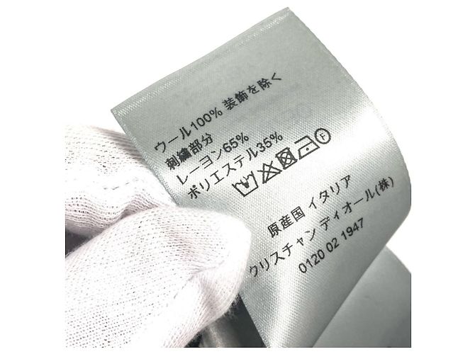 Christian Dior Bicolor CD Logo Gloves Brown Black - view 4