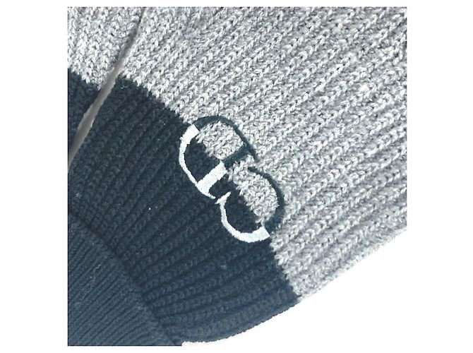 Christian Dior Bicolor CD Logo Gloves Brown Black - view 8
