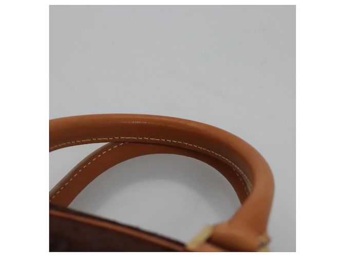 Céline Bolsa de mão em lona Macadam Celine C marrom dourado Auth mr1094 - vista 8