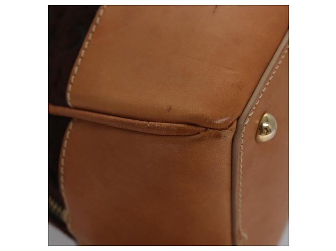 Céline Bolsa de mão em lona Macadam Celine C marrom dourado Auth mr1094 - vista 9