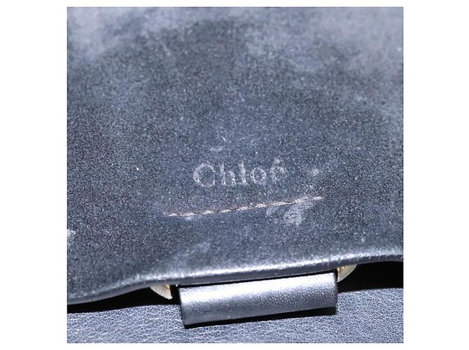 Chloé Borsa a Spalla Chloe Fay in Pelle Scamosciata Nera Auth KD130 Nero - vista 15