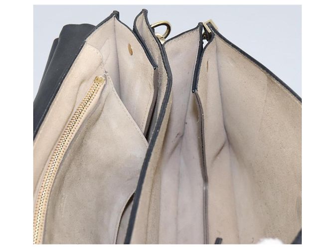 Chloé Borsa a Spalla Chloe Fay in Pelle Scamosciata Nera Auth KD130 Nero - vista 21