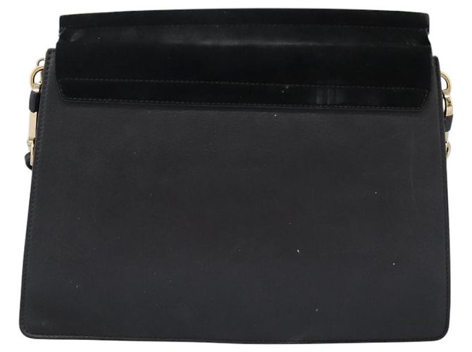 Chloé Borsa a Spalla Chloe Fay in Pelle Scamosciata Nera Auth KD130 Nero - vista 3