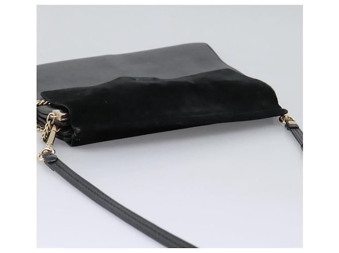 Chloé Borsa a Spalla Chloe Fay in Pelle Scamosciata Nera Auth KD130 Nero - vista 6