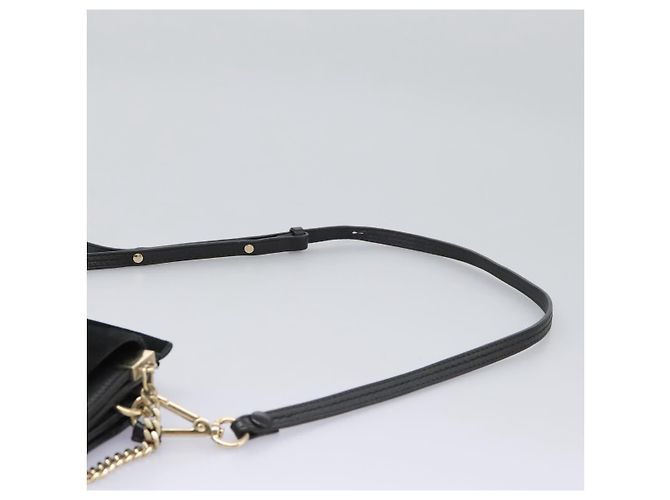 Chloé Borsa a Spalla Chloe Fay in Pelle Scamosciata Nera Auth KD130 Nero - vista 9