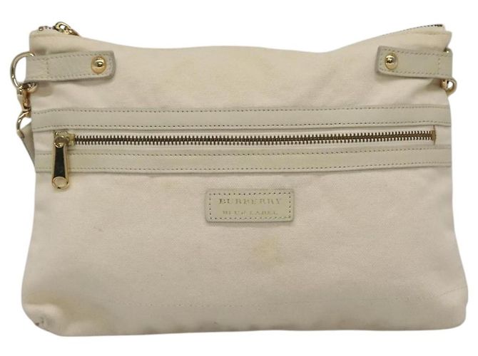 Borsa a spalla Burberry Blue Label in tela beige Auth ti2861 - vista 13