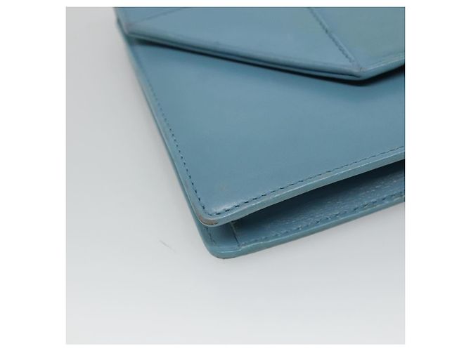 Saint Laurent Ketten-Schultertasche aus Leder in Blau und Gold Auth hk2168 Golden - Ansicht 11