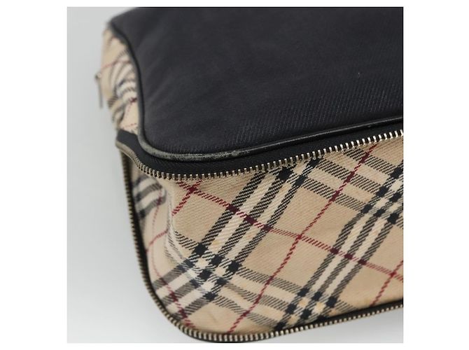 Borsa a mano in tela blu navy Burberry Blue Label Auth ti2805 - Ansicht 15