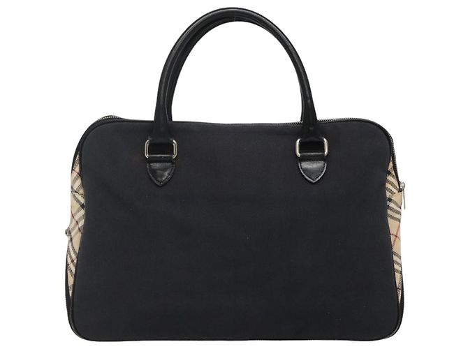 Borsa a mano in tela blu navy Burberry Blue Label Auth ti2805 - Ansicht 2