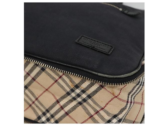 Borsa a mano in tela blu navy Burberry Blue Label Auth ti2805 - Ansicht 8