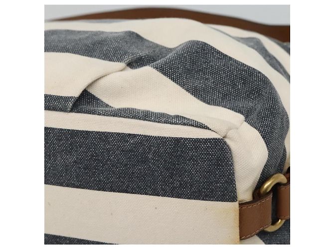 Borsa a spalla Burberry Blue Label in tela blu navy Auth ti2862 - vista 16