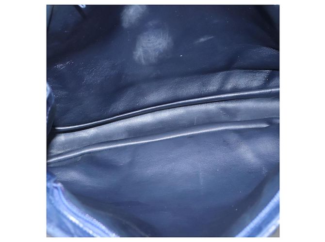 Borsa a Spalla BALLY in Pelle Blu Navy Oro Auth bs23323 D'oro - vista 11