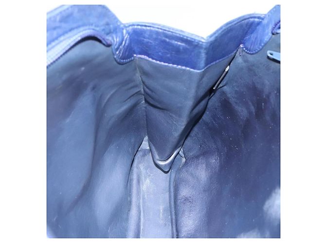 Borsa a Spalla BALLY in Pelle Blu Navy Oro Auth bs23323 D'oro - vista 19