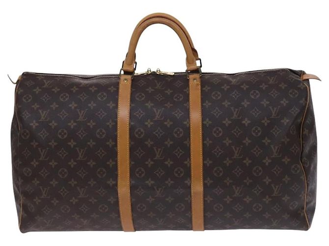 LOUIS VUITTON Monogram Keepall 60 Borsa Boston M41422 LV Auth 113321 Monogramma - vista 13