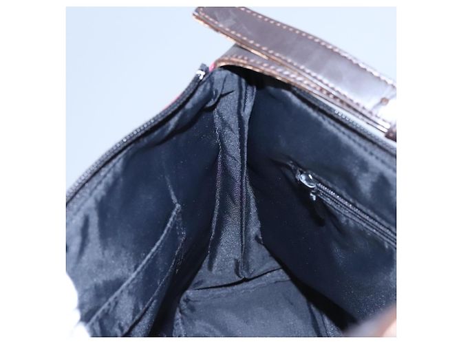 Borsa a spalla Burberry Nova Check Blue Label in nylon rosa Auth ti2865 - vista 18
