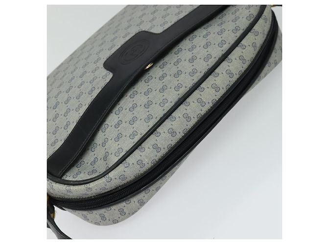 Gucci Borsa a spalla Micro GG Supreme in PVC Navy Gold 001 904 0439 Auth th5693 D'oro Blu navy - vista 6