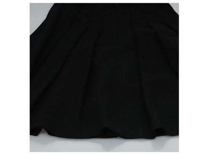 Falda CHANEL de algodón negra CC Auth ac3620 Negro - vista 10