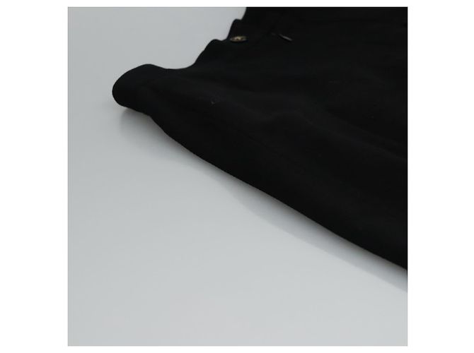 Falda CHANEL de algodón negra CC Auth ac3620 Negro - vista 14