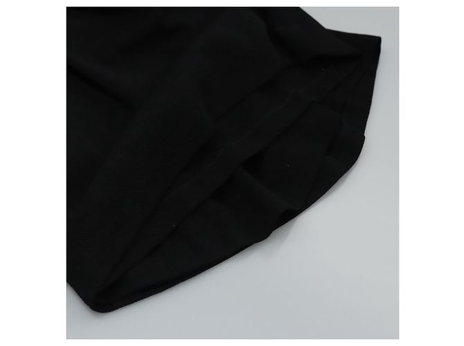 Falda CHANEL de algodón negra CC Auth ac3620 Negro - vista 16