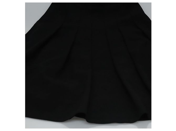 Falda CHANEL de algodón negra CC Auth ac3620 Negro - vista 6