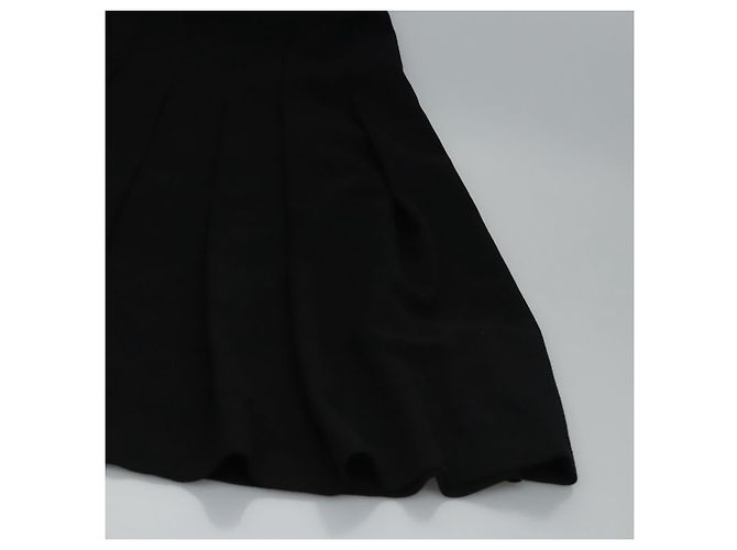 Falda CHANEL de algodón negra CC Auth ac3620 Negro - vista 7