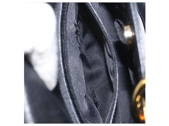 Borsa MCM in pelle nera e oro Auth yk17655 Nero D'oro - vista 21