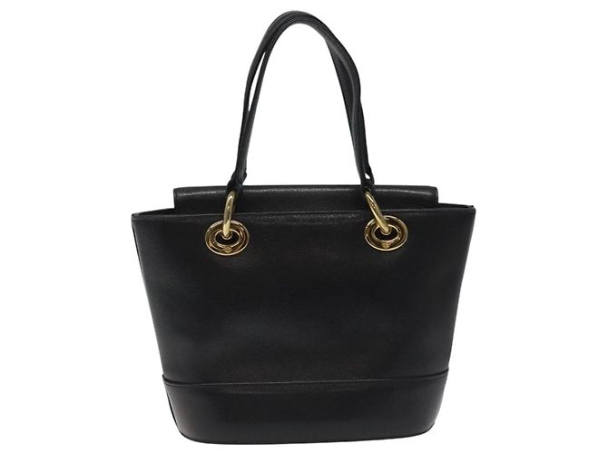 Borsa MCM in pelle nera e oro Auth yk17655 Nero D'oro - vista 3