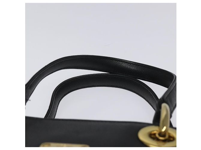 Borsa MCM in pelle nera e oro Auth yk17655 Nero D'oro - vista 8