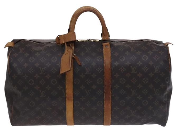 LOUIS VUITTON Monogram Keepall 55 Borsa Boston M41424 LV Auth EC242 Monogramma - vista 13