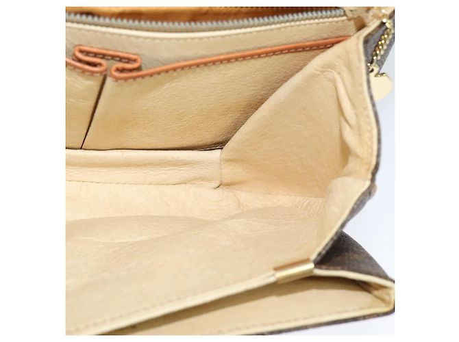 Céline Borsa a spalla in tela Macadam CELINE in pelle PVC marrone oro Auth 112874 D'oro - vista 19