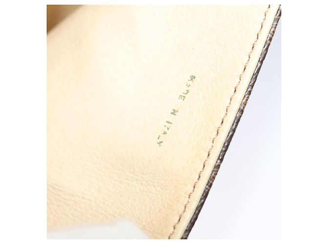 Céline Borsa a spalla in tela Macadam CELINE in pelle PVC marrone oro Auth 112874 D'oro - vista 23