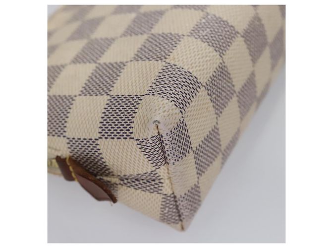 LOUIS VUITTON Pochette Cosmetica Damier Azur PM N60024 LV Auth EC298 - vista 15
