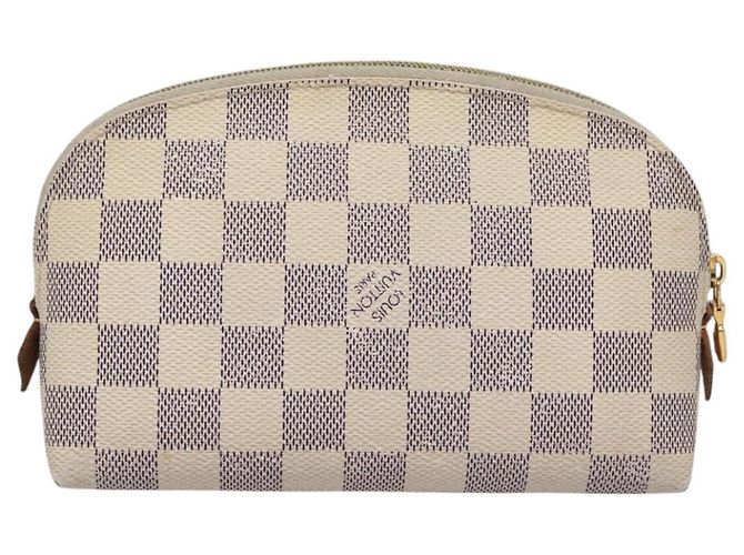LOUIS VUITTON Pochette Cosmetica Damier Azur PM N60024 LV Auth EC298 - vista 2