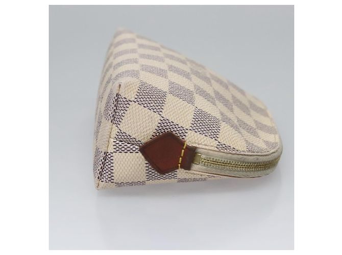 LOUIS VUITTON Pochette Cosmetica Damier Azur PM N60024 LV Auth EC298 - vista 3