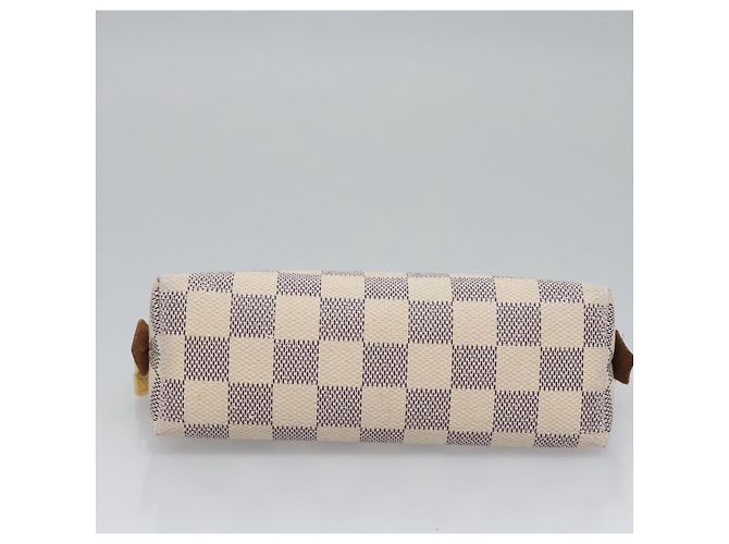 LOUIS VUITTON Pochette Cosmetica Damier Azur PM N60024 LV Auth EC298 - vista 6
