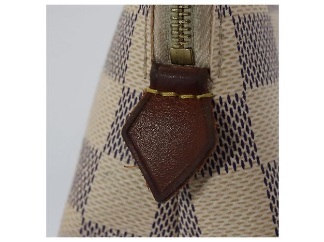 LOUIS VUITTON Pochette Cosmetica Damier Azur PM N60024 LV Auth EC298 - vista 9