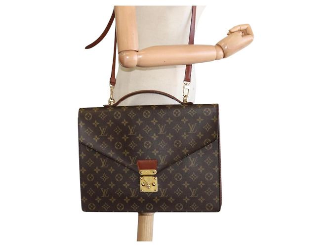 LOUIS VUITTON Monogram Porta Documenti Bandoliera Borsa M53338 Auth ep7782 Monogramma - vista 26