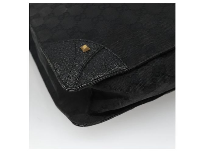 GUCCI GG Canvas Tote Bag Schwarz 120898 Auth nb109 - Ansicht 11