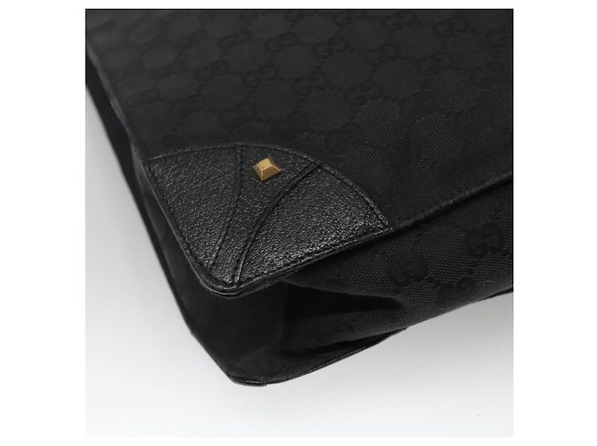 GUCCI GG Canvas Tote Bag Schwarz 120898 Auth nb109 - Ansicht 13