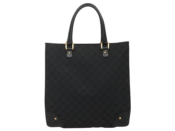 GUCCI GG Canvas Tote Bag Schwarz 120898 Auth nb109 - Ansicht 3